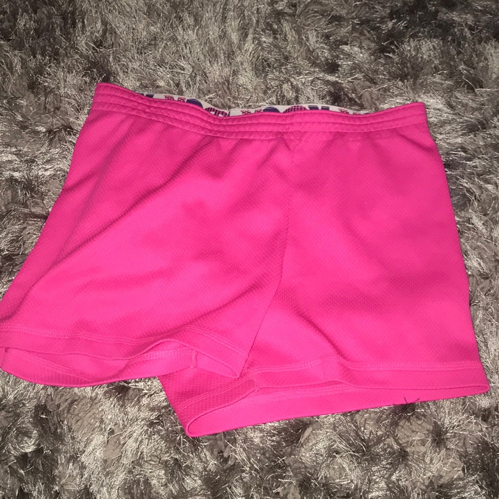 Pink pajama shorts